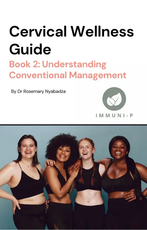 Cover page of Cervical Wellness Guide Book 2 featuring Understanding Conventional Management. 