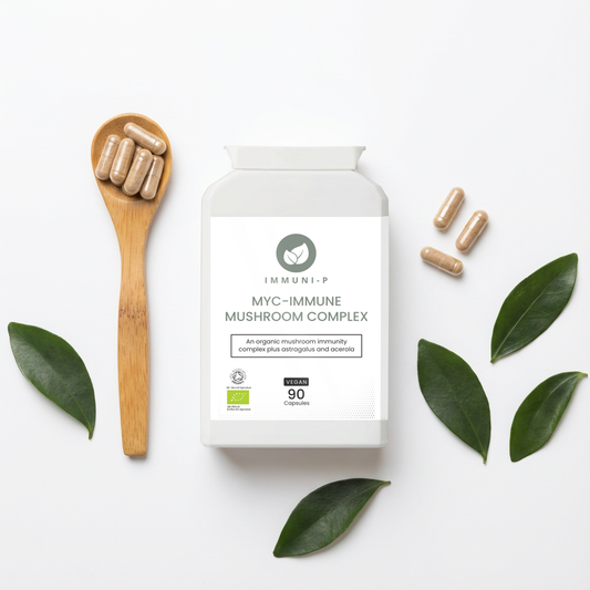 Medicinal mushroom complex supplement for immune system balance, inflammation support, and natural wellness support